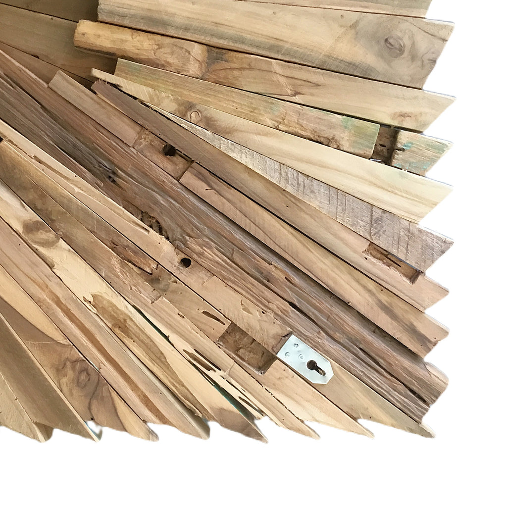 Großes handgefertigtes 3D-Holzwandbild