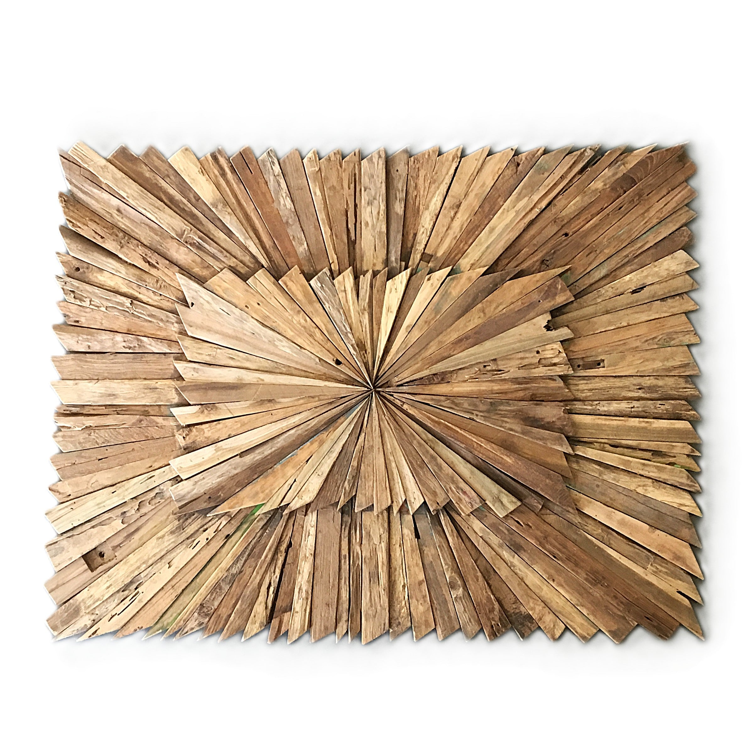 Großes handgefertigtes 3D-Holzwandbild