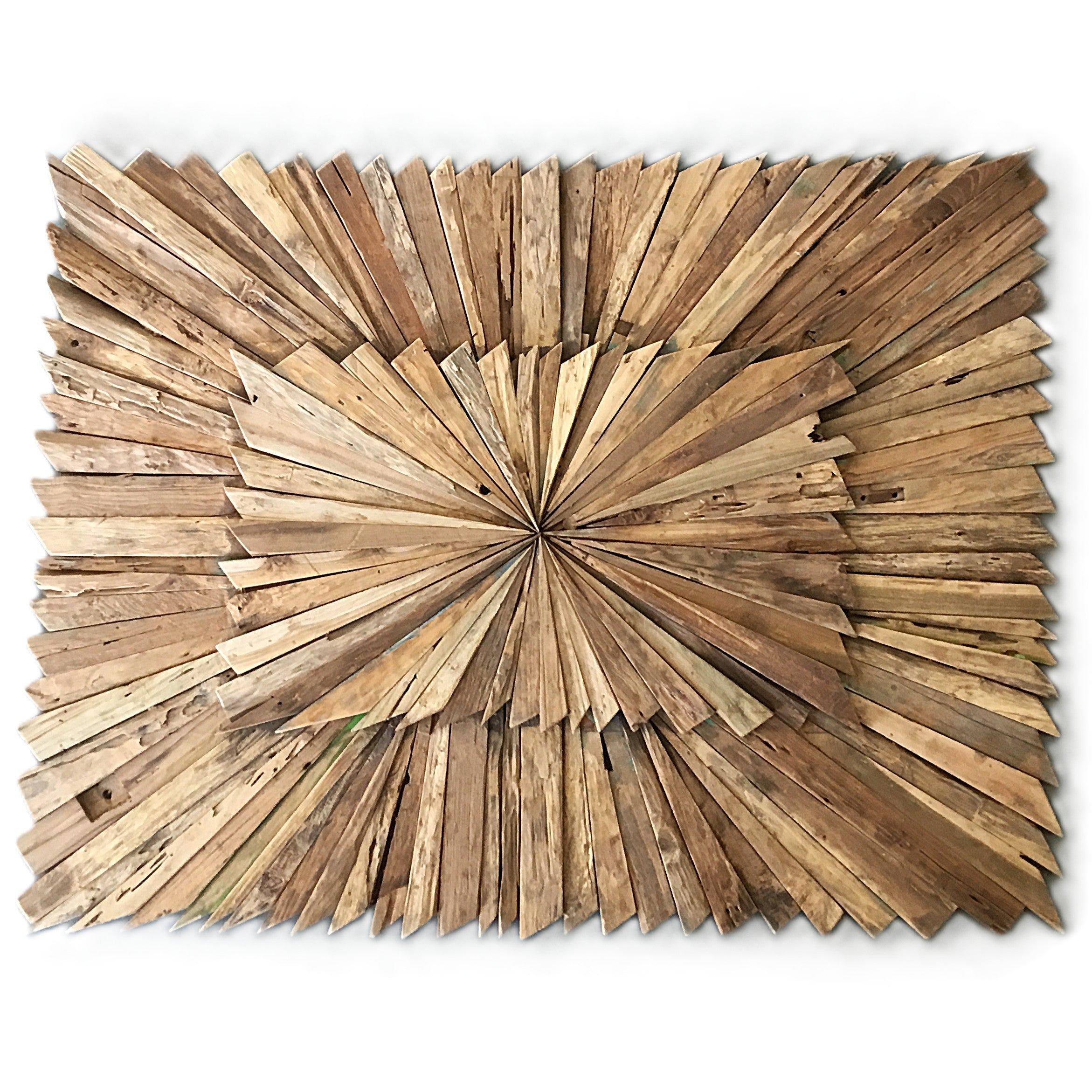 Großes handgefertigtes 3D-Holzwandbild