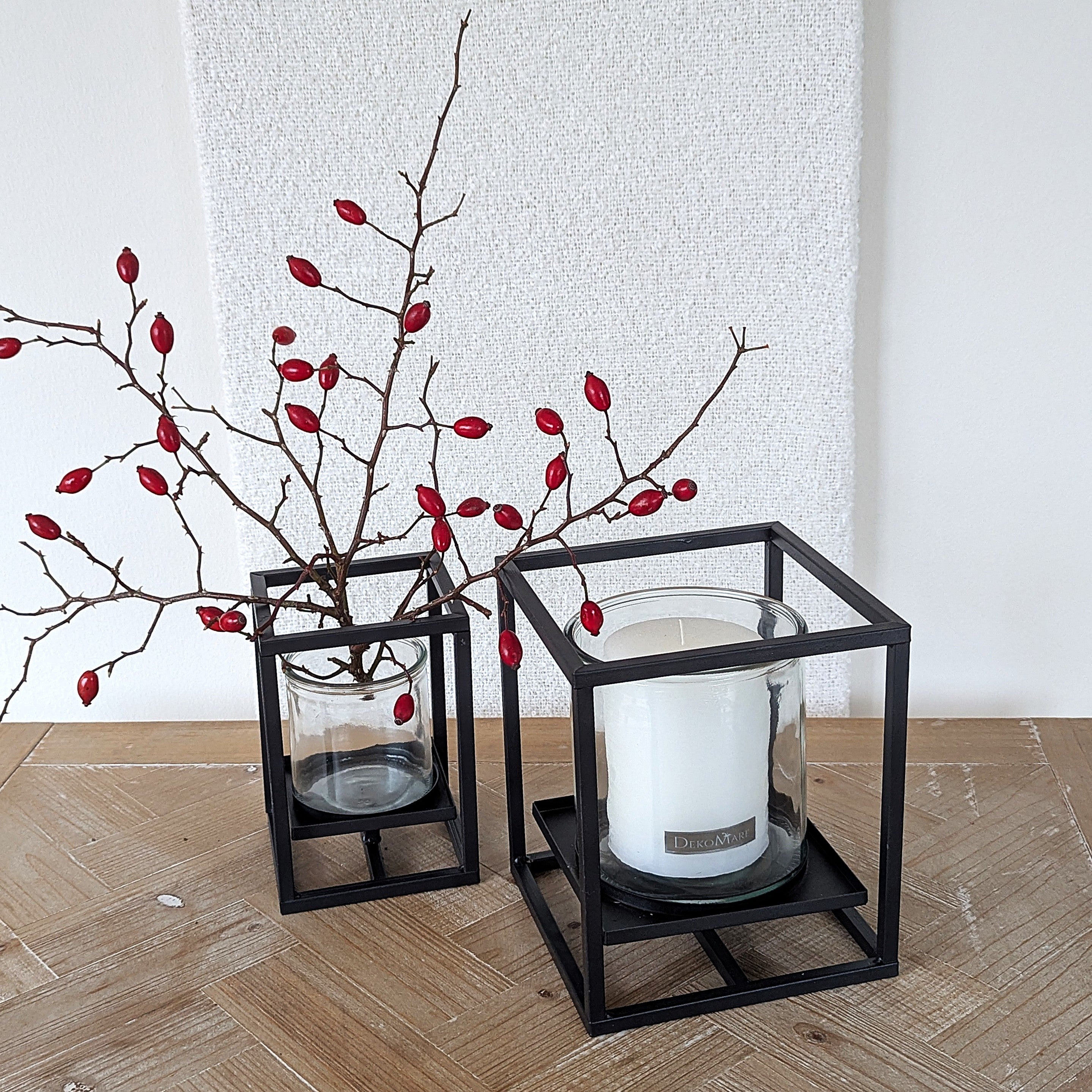 Windlicht Würfel im Set