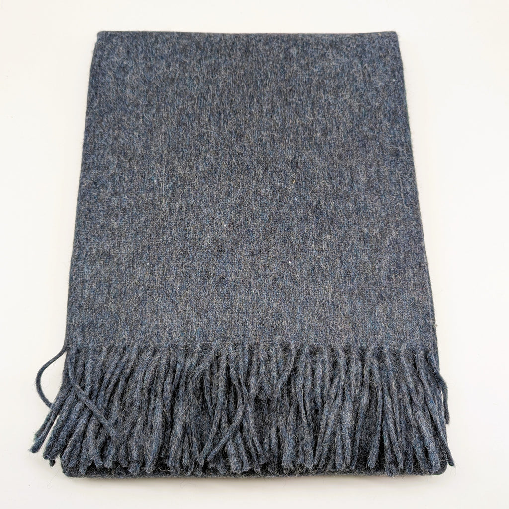 Wohndecke "Alpaka" Grau Blau