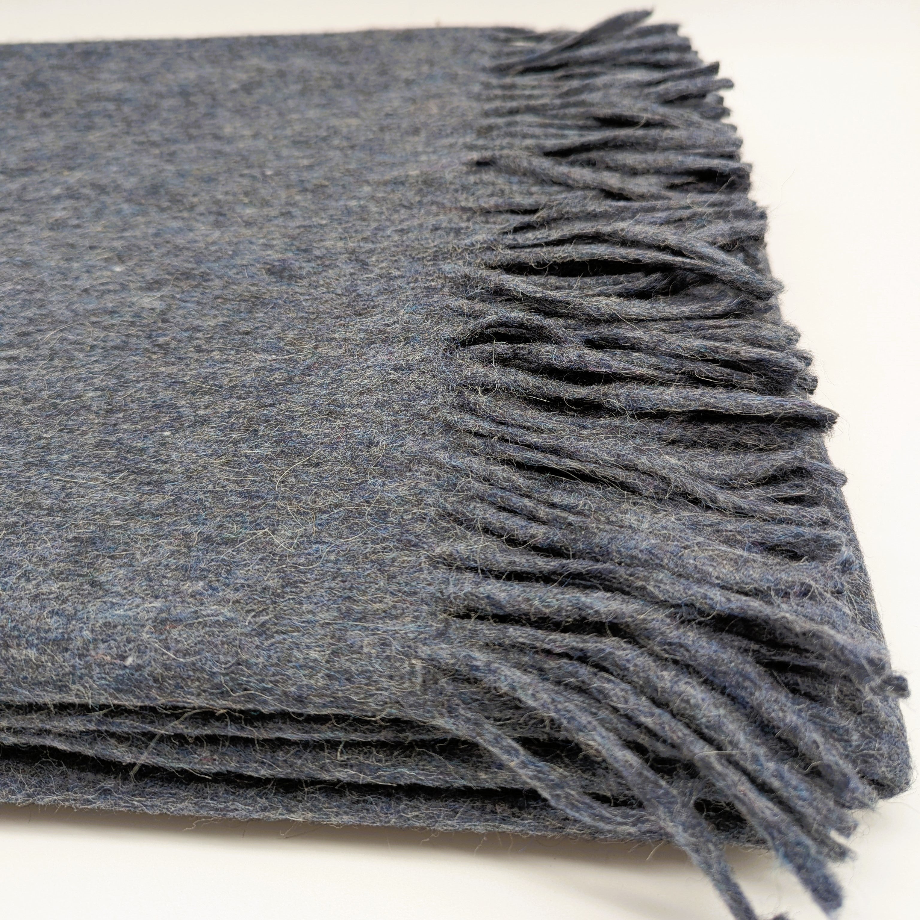 Wohndecke "Alpaka" Grau Blau