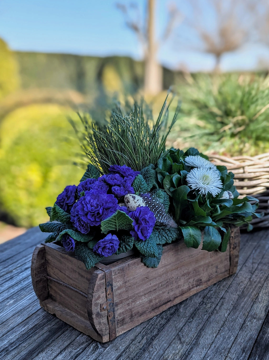 Ziegel Backform - dekorative Holz Box