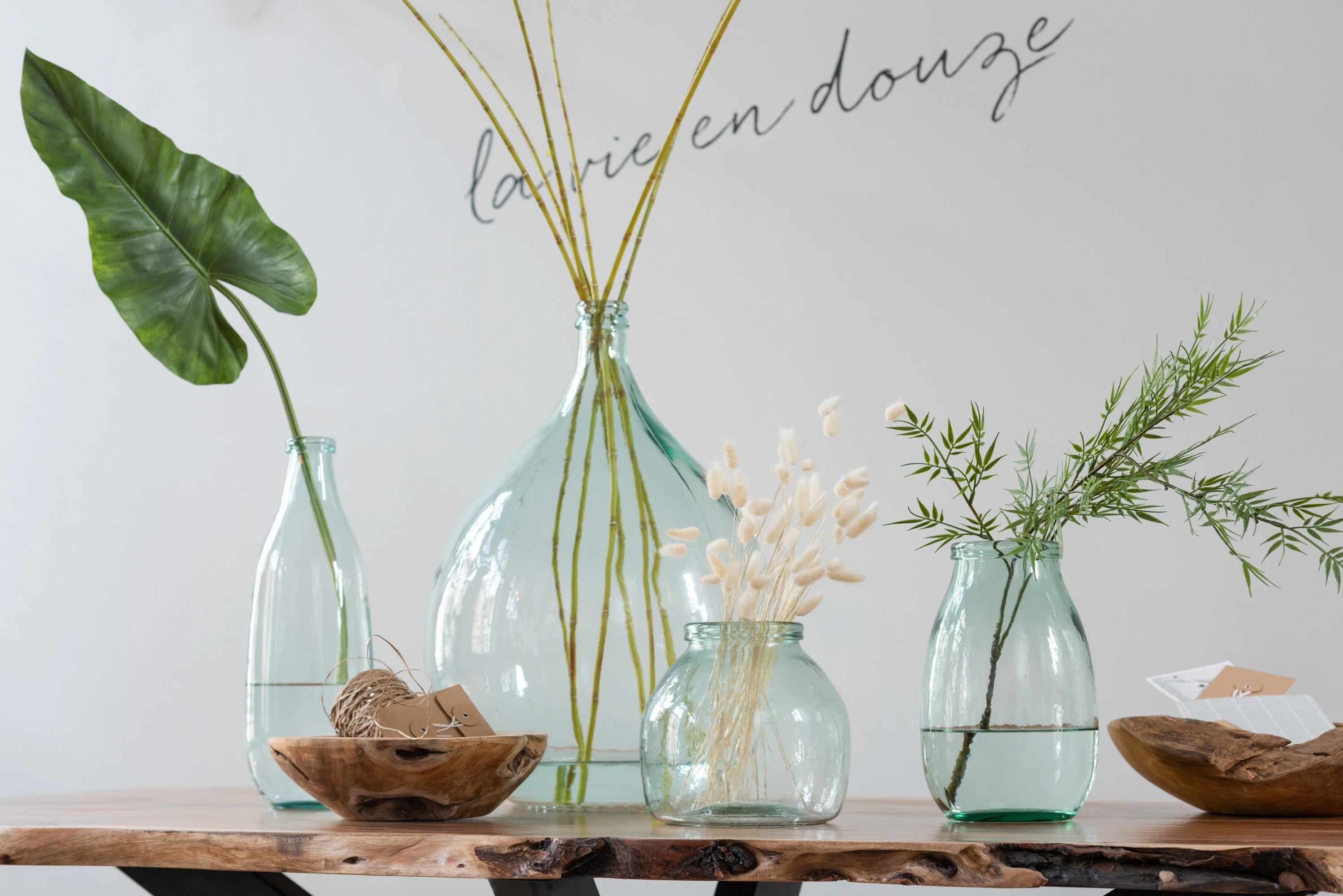 Flaschen Vase transparent