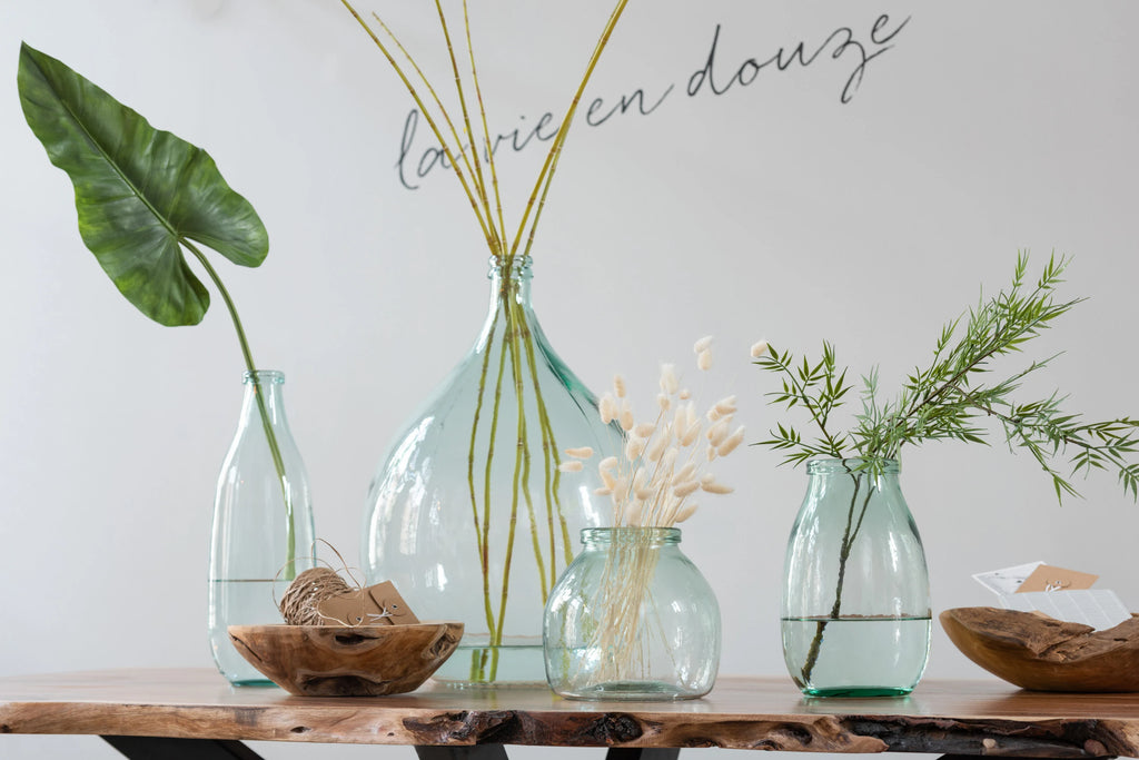 Glas Vase transparent