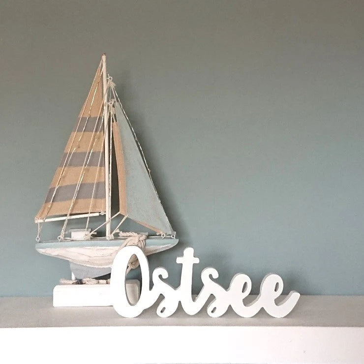 Ostsee Schriftzug Regaldekoration