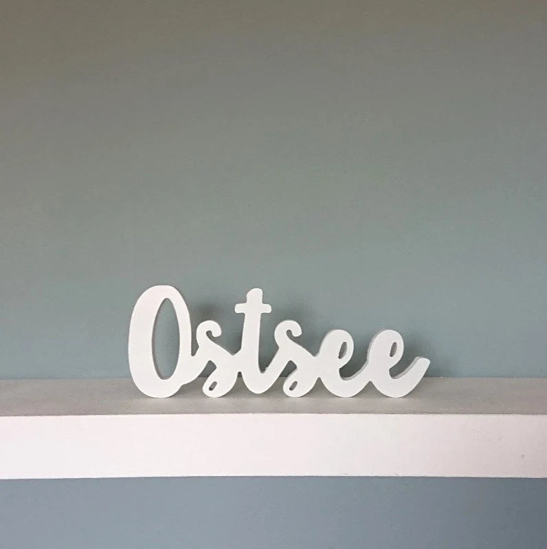 Ostsee Schriftzug Regaldekoration