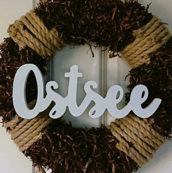 Ostsee Schriftzug Regaldekoration