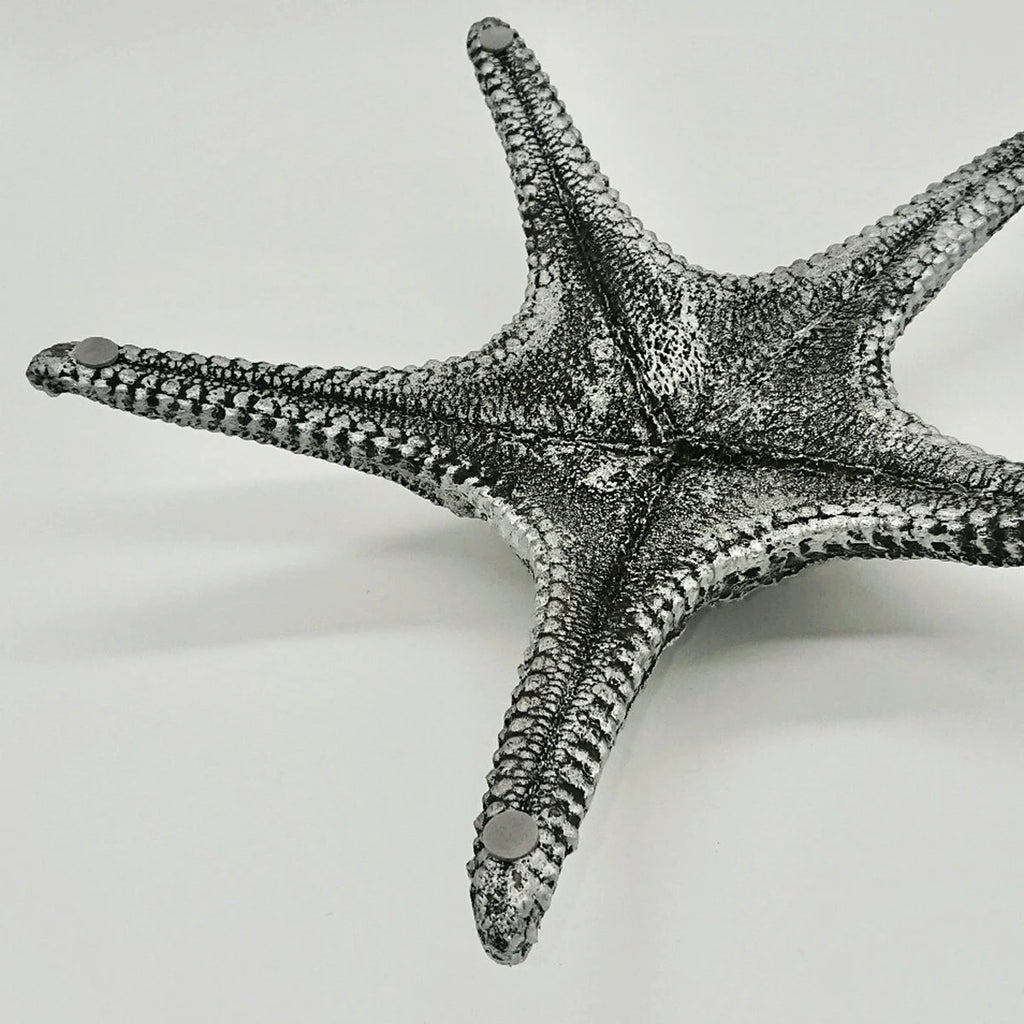 Seestern Deko Grau Silber