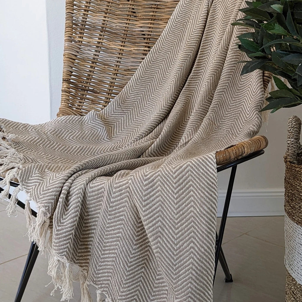 Wohndecke "Firschgrät" creme beige