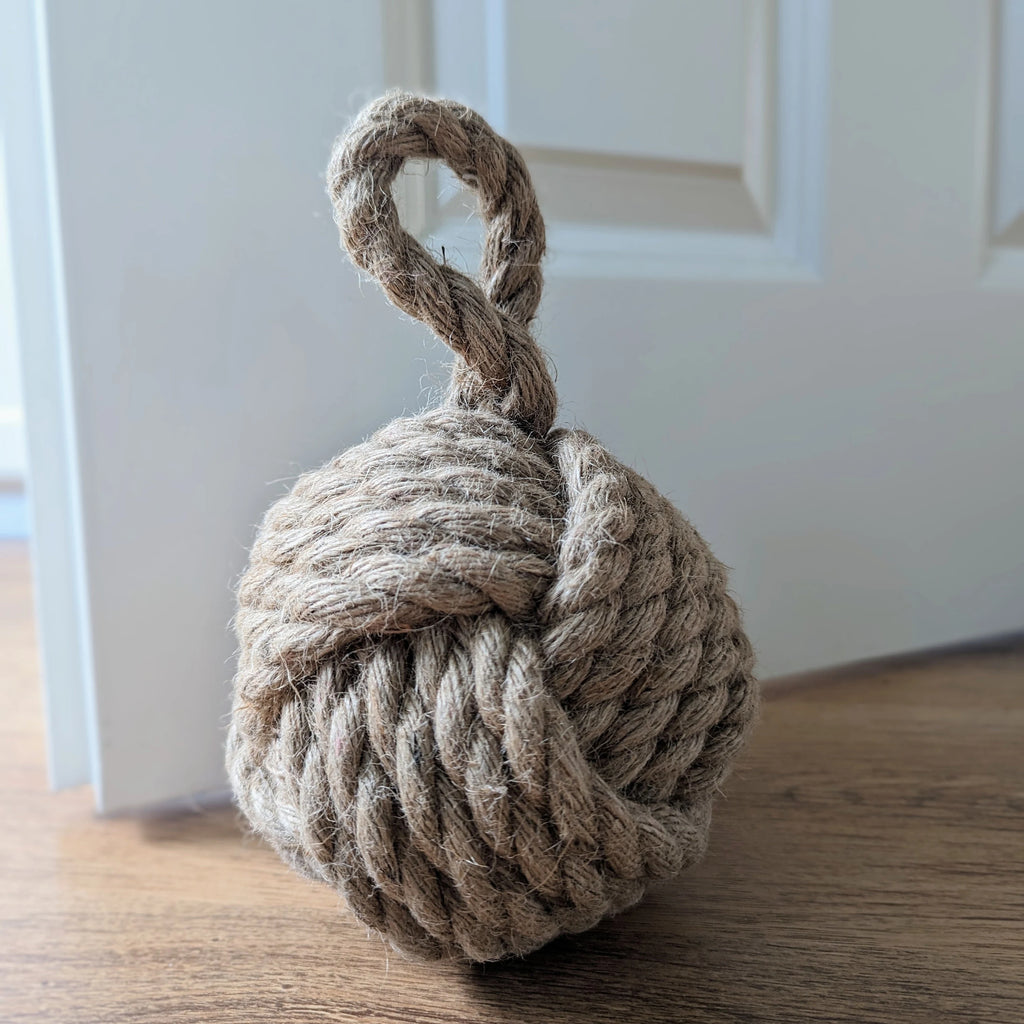 Maritimer Türstopper aus Jute