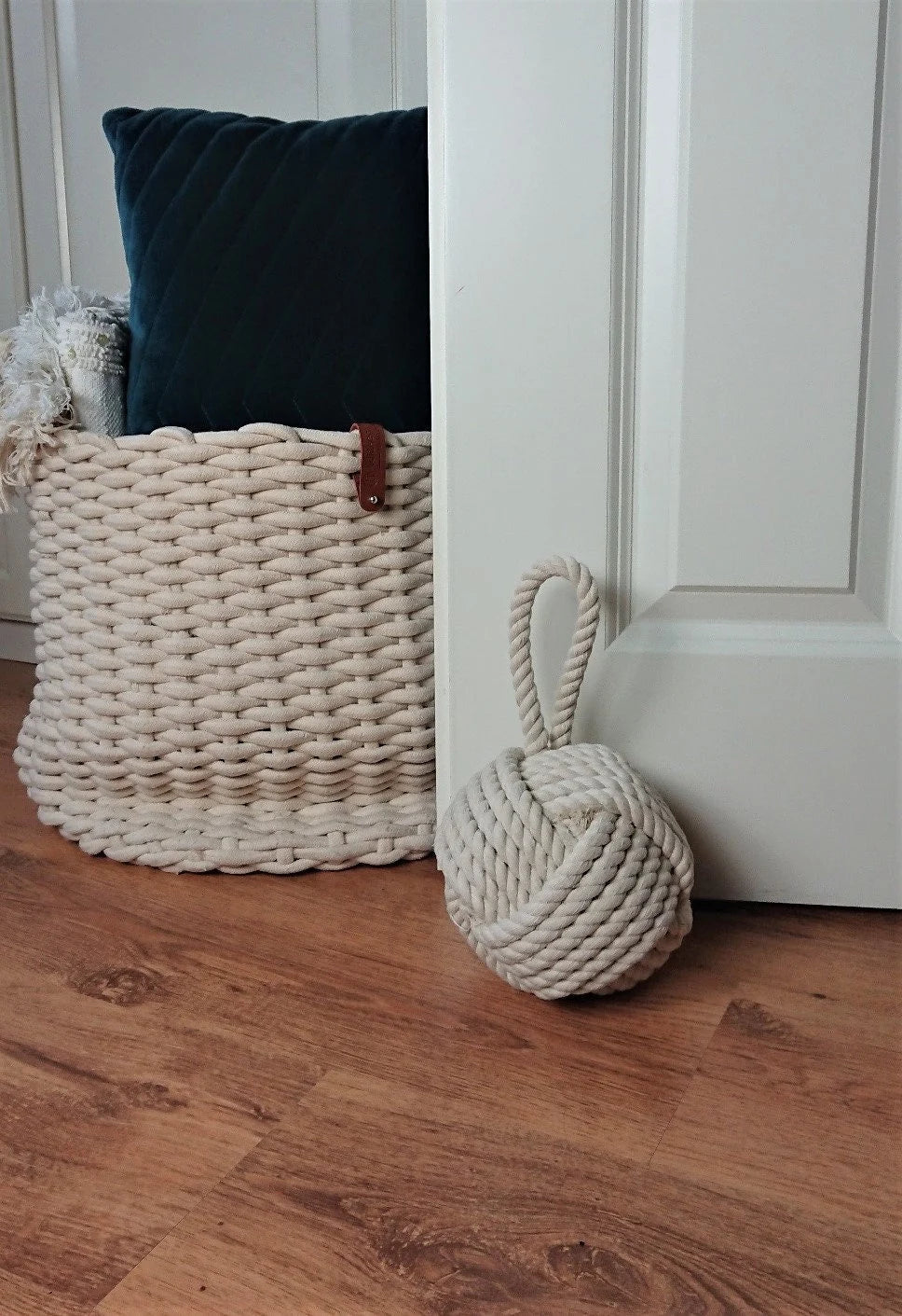 Maritimer Türstopper aus Tauwerk