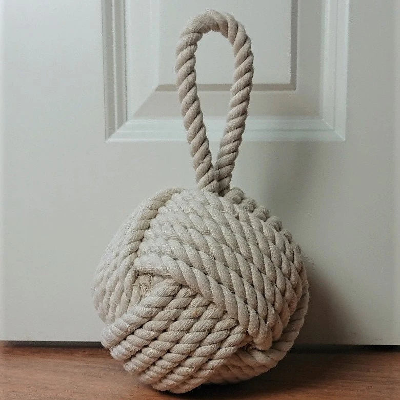 Maritimer Türstopper aus Tauwerk