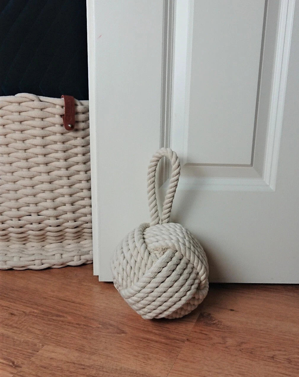 Maritimer Türstopper aus Tauwerk