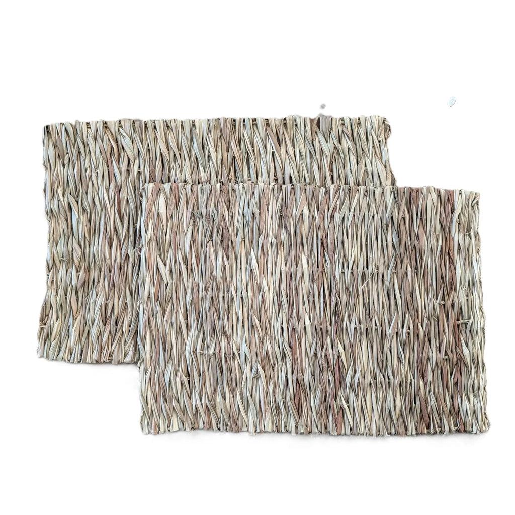 Platzset rechteckig aus Stroh naturell - 2 Stück im Set
