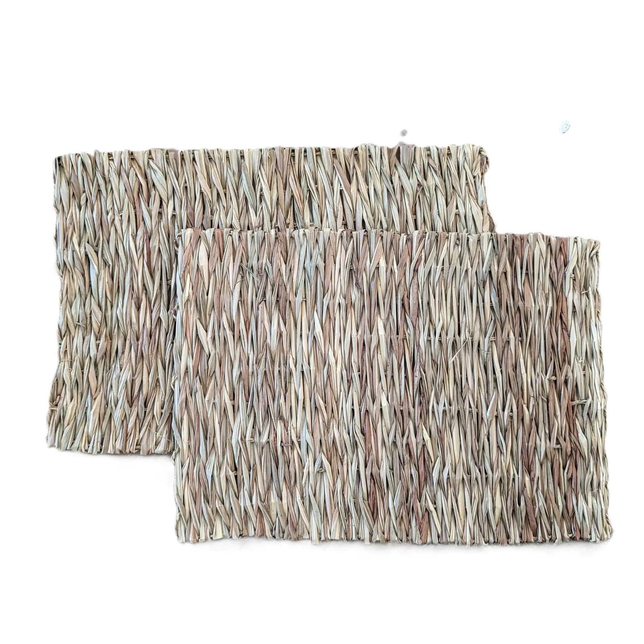 Platzset rechteckig aus Stroh naturell - 2 Stück im Set