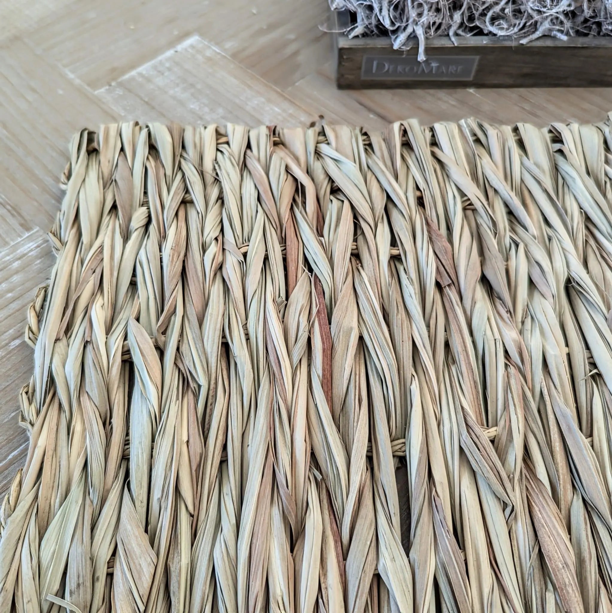 Platzset rechteckig aus Stroh naturell - 2 Stück im Set