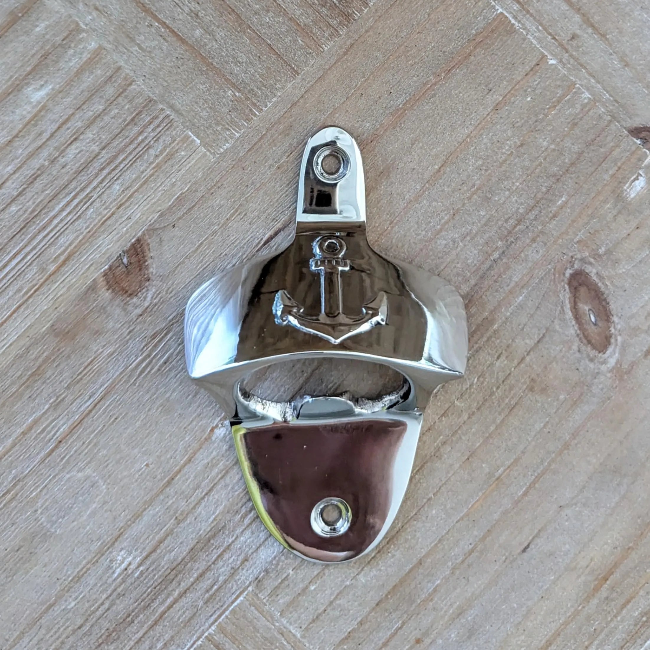 Flaschenöffner Anker zur Wandmontage